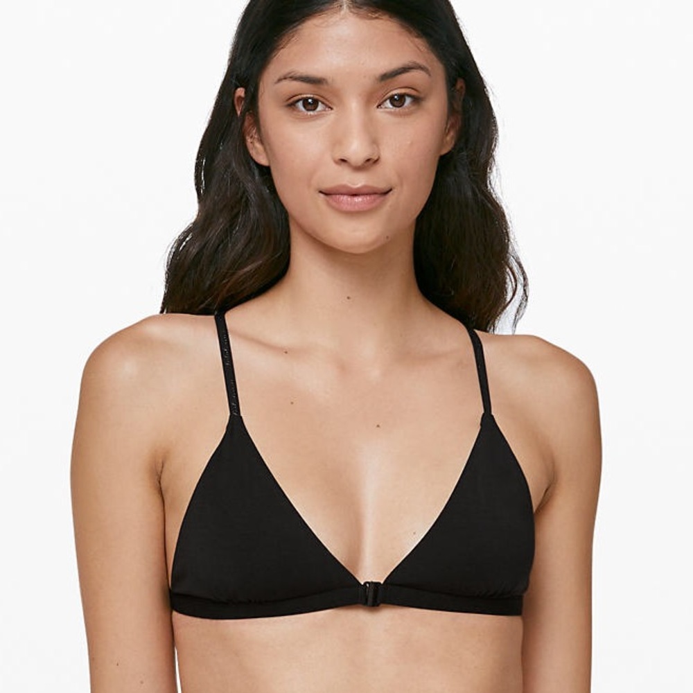 NWT Lululemon Simply There Triangle Bra L Lt Blue